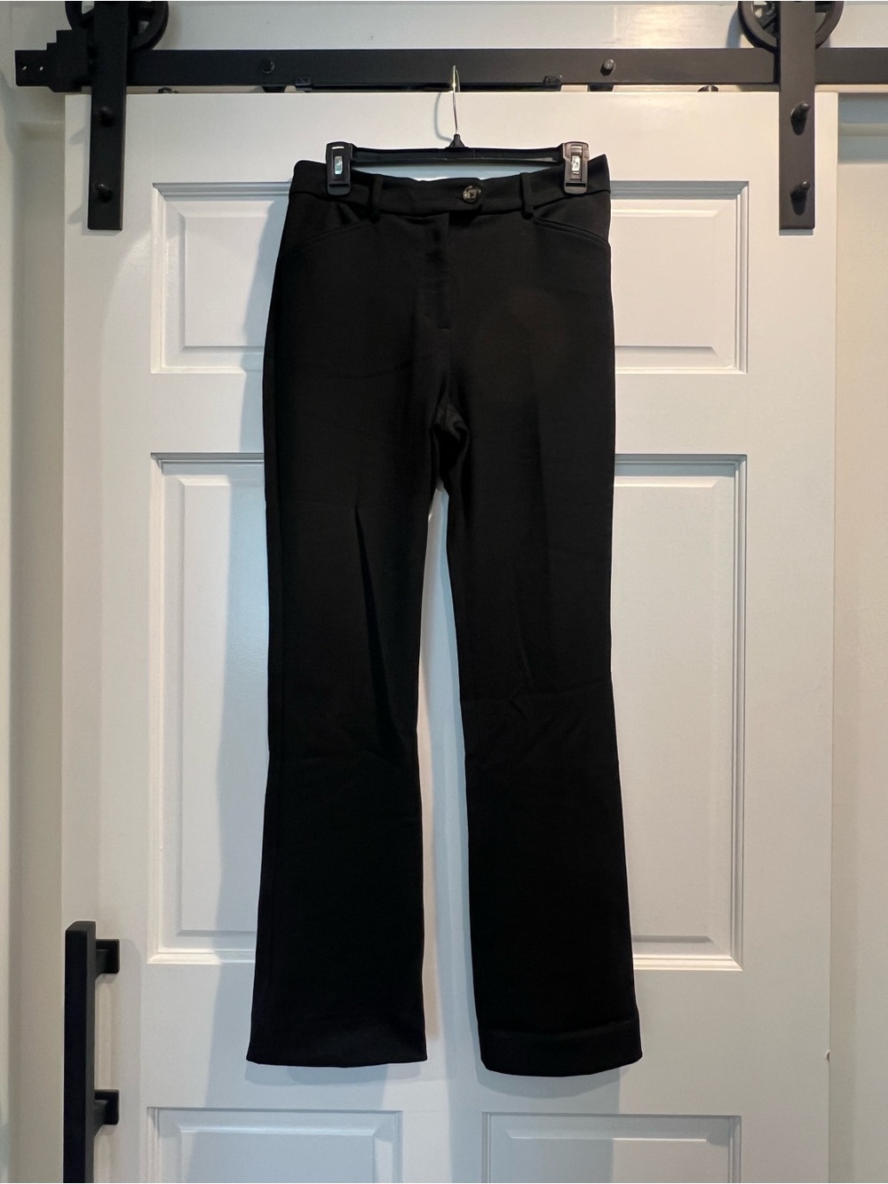Express Black Columnist Barely Boot High Rise Pants
